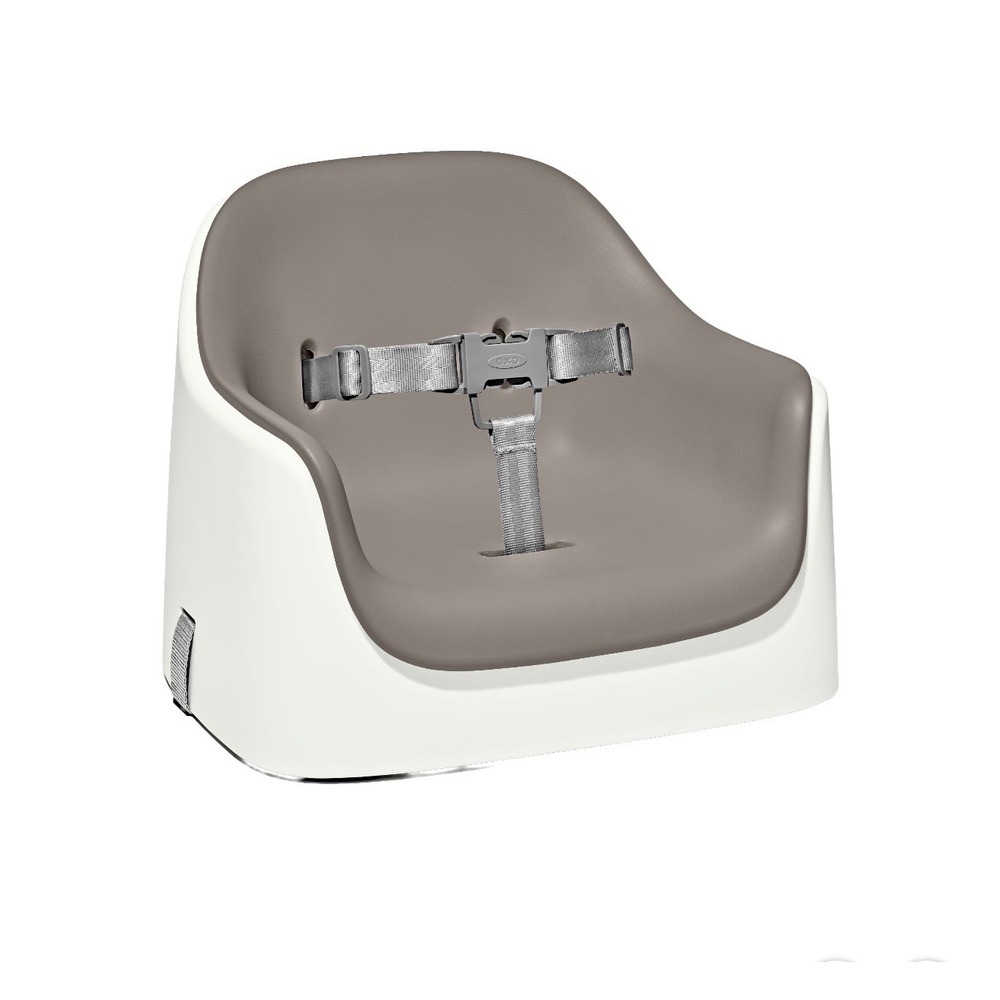 OXO Tot Nest Booster Seat Toddler Taupe White Like New Portable Feeding Chair